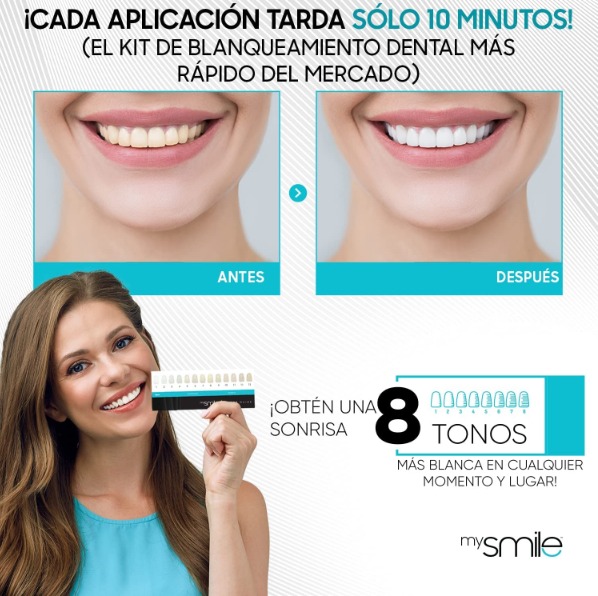 Mysmile blanqueador aplicación